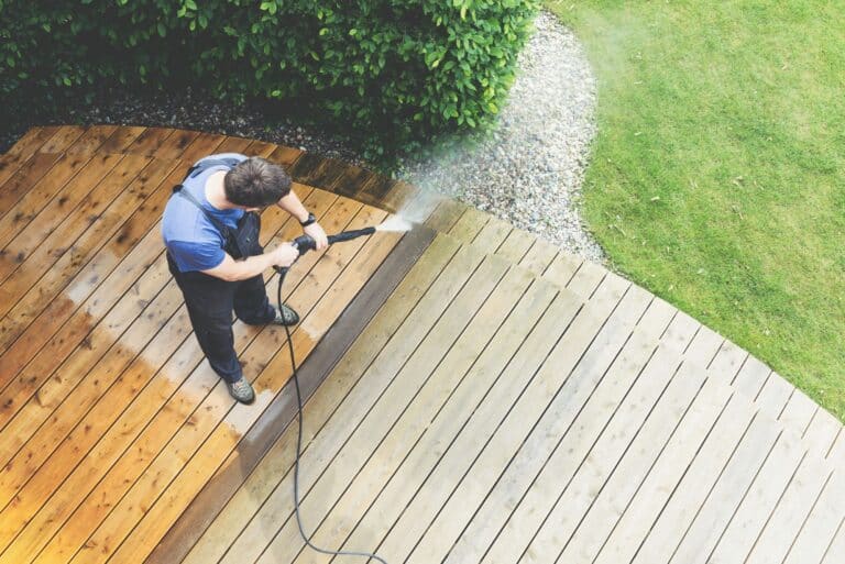 Pressure Washing Deck